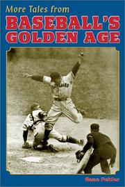 Cover of: More Tales from Baseball's Golden Age