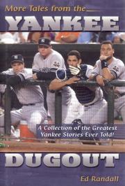 Cover of: More Tales from the Yankee Dugout by Ed Randall, Ed Randall