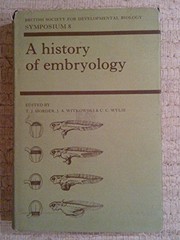 Cover of: A history of embryology | British Society for Developmental Biology. Symposium