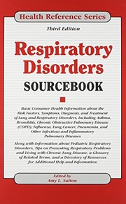 Cover of: Respiratory Disorders Sourcebook (Health Reference)