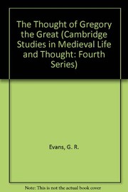 Cover of: The thought of Gregory the Great by G. R. Evans