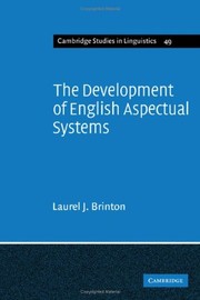 Cover of: The development of English aspectual systems | Laurel J. Brinton