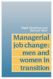 Cover of: Managerial job change | Nigel Nicholson