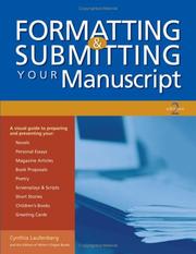 Cover of: Formatting & submitting your manuscript by Cynthia Laufenberg
