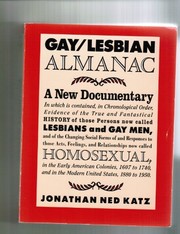 Cover of: Gay/lesbian almanac | Jonathan Katz