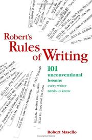 Cover of: Roberts Rules Of Writing by Robert Masello
