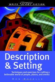 Cover of: Description & setting by Ron Rozelle