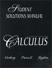 Cover of: Calculus (8th Edition): Student Solutions Manual