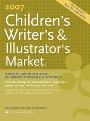 Cover of Childrens Writers & Illustrators Market 2007 (Children's Writer's and Illustrator's Market)