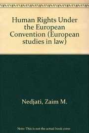 Cover of: Human rights under the European Convention | Zaim M. Necatigil