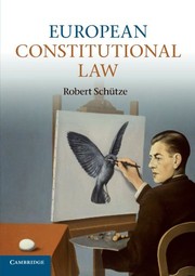 Cover of: European Constitutional Law by Robert Schütze