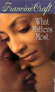 Cover of: What matters most