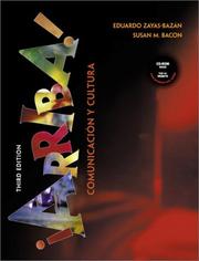 Cover of: ¡Arriba! Comunicación y cultura with CD-ROM, Third Edition by Eduardo F. Zayas-Bazán, Susan M. Bacon