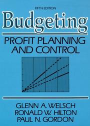 Budgeting by Glenn A. Welsch