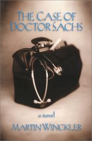 Cover of: The Case of Dr. Sachs