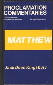 Cover of: Matthew | Jack Dean Kingsbury