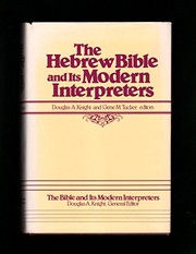 Cover of: The Hebrew Bible and its modern interpreters | 