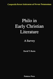 Cover of: Philo in early Christian literature | David T. Runia