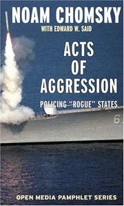 Cover of: Acts of Aggression by Noam Chomsky, Edward W. Said
