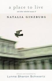 Cover of: A Place to Live by Natalia Ginzburg, Natalia Ginzburg