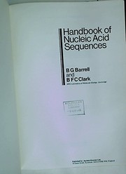 Cover of: Handbook of nucleic acid sequences | B. G. Barrell