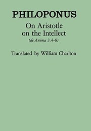 Cover of: On Aristotle on the intellect (De anima 3.4-8) by John Philoponus