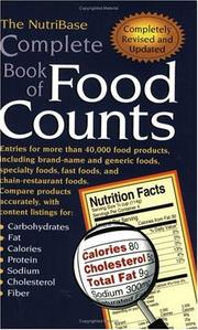 Cover of: The NutriBase Complete Book of Food Counts by NutriBase
