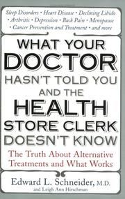 Cover of: What Your Doctor Hasn