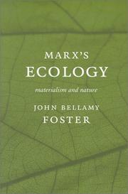 Cover of: Marx's Ecology: Materialism and Nature