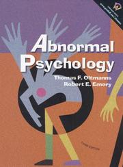 Cover of: Abnormal Psychology (3rd Edition) by Thomas F. Oltmanns, Robert E. Emery