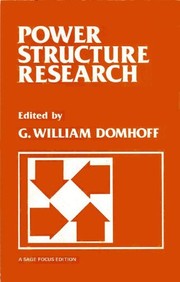 Cover of: Power structure research