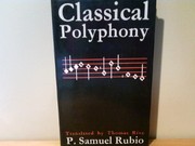 Cover of: Classical polyphony