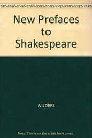 Cover of: New prefaces to Shakespeare