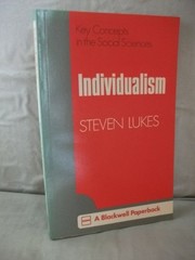 Cover of: Individualism by Steven Lukes