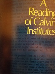 Cover of: A reading of Calvin