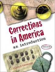 Cover of: Corrections in America: an introduction