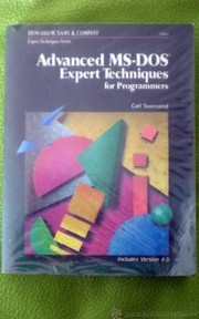 Cover of: Advanced MS-DOS | Carl Townsend