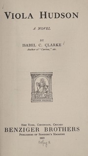 Cover of: Viola Hudson | Isabel Constance Clarke