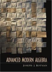 Cover of: Advanced Modern Algebra