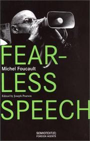 Cover of: Fearless Speech by Michel Foucault