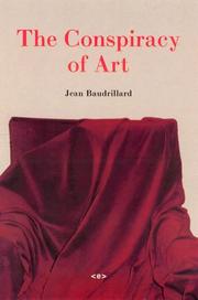 Cover of: The Conspiracy of Art by Jean Baudrillard