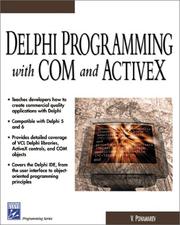 Cover of: Delphi programming with COM and ActiveX