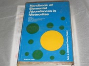 Cover of: Handbook of elemental abundances in meteorites. | Brian Harold Mason