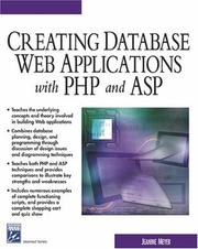 Cover of: Creating Database Web Applications with PHP and ASP (Internet Series) by Jeanine Meyer