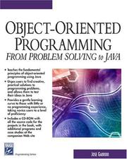 Cover of: Object-Oriented Programming (From Problem Solving to JAVA) (Programming Series) by José M. Garrido, José M. Garrido