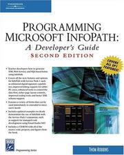 Cover of: Programming Microsoft InfoPath by Thom Robbins, Thom Robbins