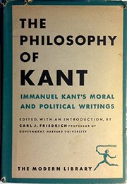 Cover of: The philosophy of Kant | Immanuel Kant