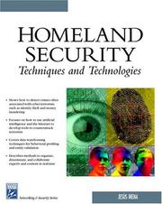 Cover of: Homeland Security Techniques & Technologies (Networking Series)