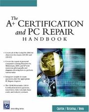 Cover of: The A+ Certification & PC Repair Handbook (Networking Series) by Christopher A. Crayton, Joel Z. Rosenthal, Kevin J. Irwin