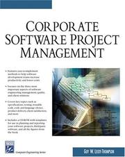 Cover of: Corporate Software Project Management (Charles River Media Computer Engineering) (Charles River Media Computer Engineering)